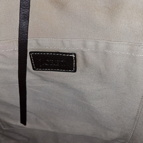 J. Crew Tan and Black Woven Tote Bag - Picture 2 of 8